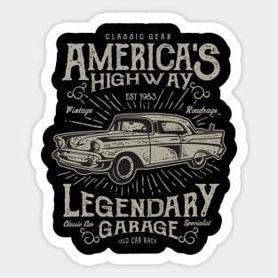 Americas Highway Sticker